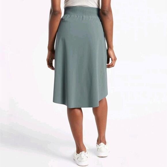 Athleta Cosmic Skirt Hi Lo Athleisure Pockets Gray Size XS - Picture 2 of 9